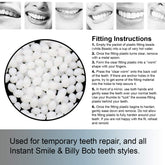 Billy Bob Replacement Thermal Adhesive Fitting Beads for Fake Teeth Package of 2